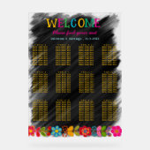 Moderne Mexicaanse acryl bruiloft zithoek grafiek Bord (Voorkant)