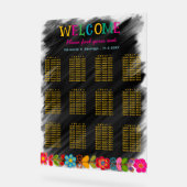 Moderne Mexicaanse acryl bruiloft zithoek grafiek Bord (Hoek)