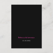 Moderne Mexicaanse bloemen bruiloft details Informatiekaartje (Achterkant)