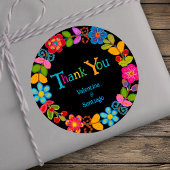 Moderne Mexicaanse bruiloft Ronde Sticker