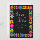 Moderne Mexicaanse bruiloft Save The Date (Voorkant)
