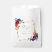 Moderne Mexicaanse Fiesta Bloem Bruiloft Bedankzakje (Voorkant)