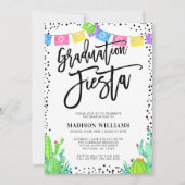 Moderne Mexicaanse Fiesta Graduation Party Kaart (Voorkant)