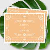 Moderne Mexicaanse Huwelijksuitnodiging van Papel  Kaart