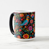 Moderne Mexicaanse patroonnaam Magische Mok (Voorkant links)