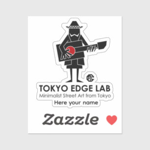 Moderne Mexicaanse stadsmuzikant-Tokyo Edge Lab Sticker