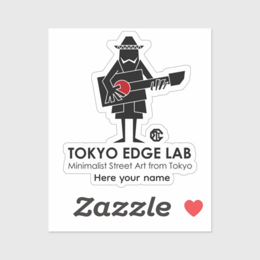 Moderne Mexicaanse stadsmuzikant-Tokyo Edge Lab Sticker (Vel)