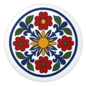 Moderne Mexicaanse Talavera Folk Art Keramische Kn Keramische Knop (Voorkant)