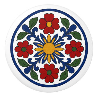 Moderne Mexicaanse Talavera Folk Art Keramische Kn Knop