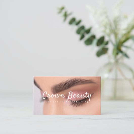 Moderne microblading, Eyebrows, Permanente Makeup Visitekaartje (Staand voorkant)