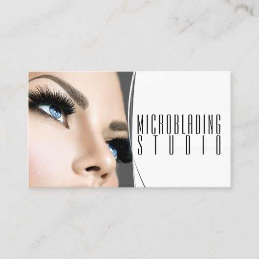 Moderne microblading, Eyebrows, Permanente Makeup Visitekaartje (Voorkant)