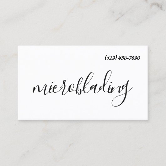 Moderne microblading, Eyebrows, Permanente Makeup Visitekaartje (Voorkant)