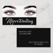 Moderne microblading, Eyebrows, Permanente Makeup Visitekaartje (Voorkant / Achterkant)