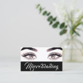 Moderne microblading, Eyebrows, Permanente Makeup Visitekaartje (Staand voorkant)