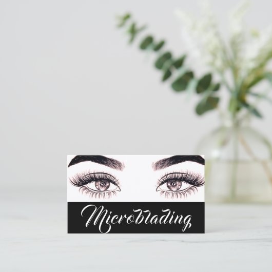 Moderne microblading, Eyebrows, Permanente Makeup Visitekaartje (Staand voorkant)