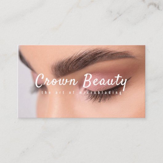 Moderne microblading, Eyebrows, Permanente Makeup Visitekaartje (Voorkant)