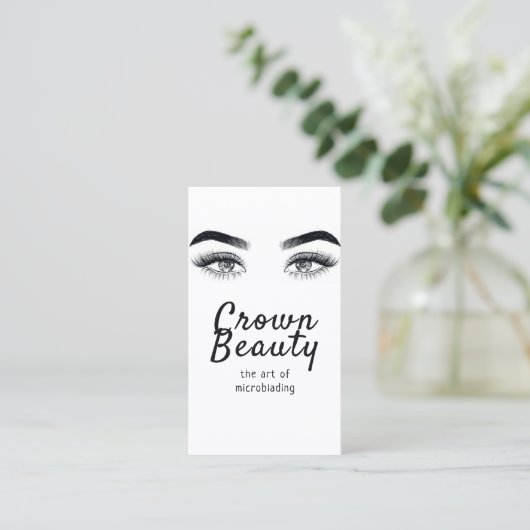 Moderne microblading, Eyebrows, Permanente Makeup Visitekaartje (Staand voorkant)