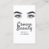 Moderne microblading, Eyebrows, Permanente Makeup Visitekaartje (Voorkant)