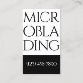 Moderne microblading, Eyebrows, Permanente Makeup Visitekaartje (Voorkant)