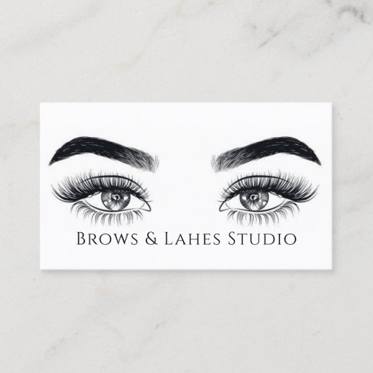 Moderne microblading, Eyebrows, Permanente Makeup Visitekaartje (Voorkant)