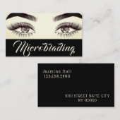Moderne microblading, Eyebrows, Permanente Makeup Visitekaartje (Voorkant / Achterkant)