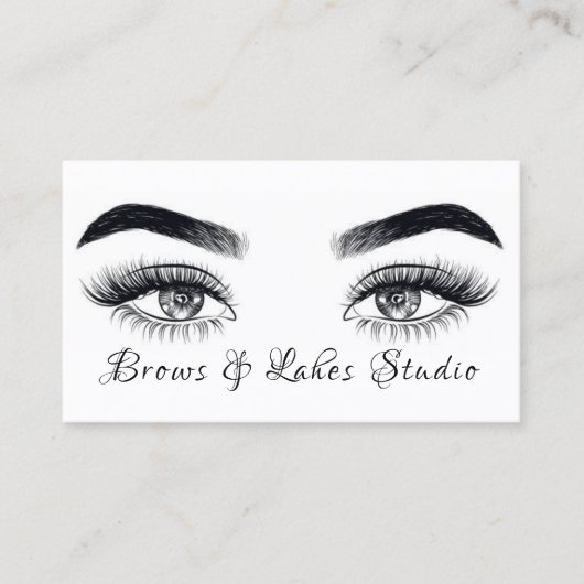 Moderne microblading, Eyebrows, Permanente Makeup Visitekaartje (Voorkant)