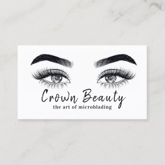 Moderne microblading visitekaartje (Voorkant)
