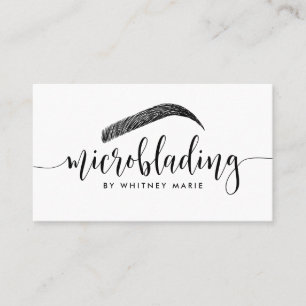 Moderne microblading visitekaartje