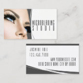 Moderne Microblading , Wenkbrauwen, Permanente Ma Visitekaartje (Voorkant / Achterkant)
