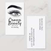 Moderne Microblading , Wenkbrauwen, Permanente Mak Visitekaartje (Voorkant / Achterkant)