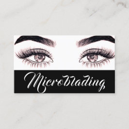 Moderne Microblading , Wenkbrauwen, Permanente Mak Visitekaartje