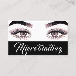 Moderne Microblading , Wenkbrauwen, Permanente Mak Visitekaartje