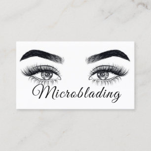 Moderne Microblading , Wenkbrauwen, Permanente Mak Visitekaartje