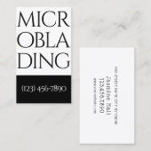 Moderne Microblading , Wenkbrauwen, Permanente Mak Visitekaartje (Voorkant / Achterkant)