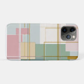 Moderne Mid-Century Geometrische Abstracte Konings Case-Mate iPhone Case (Achterkant (horizontaal))