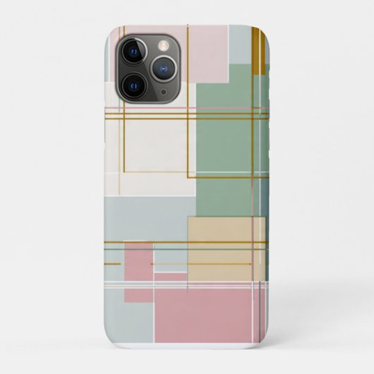 Moderne Mid-Century Geometrische Abstracte Konings Case-Mate iPhone Case (Achterkant)