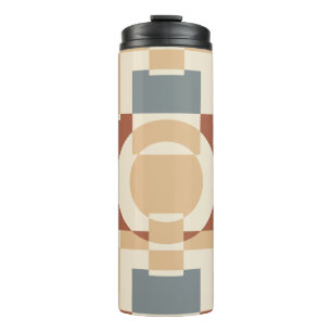 Moderne Mid Century Geometrische Abstracte Thermosbeker