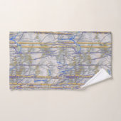Moderne Mid-Century Stijl Berkenbos Patroon Bad Handdoek (Handdoek)