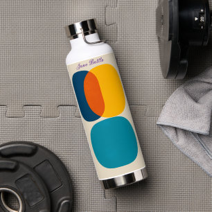 Moderne Mid-Century Vormen - Gepersonaliseerde Naa Waterfles