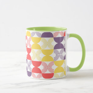 Moderne mid-eeuwse Colorful geometric pop uit de j Mok