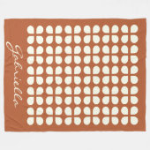 Moderne middagvormen in roet gepersonaliseerd fleece deken (Voorkant (Horizontaal))