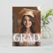 Moderne middelbare school in Stripe AFSTUDEERDER | Aankondiging (Staand voorkant)