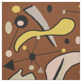 Moderne Middeleeuwse atoomvormen van 1950 Stof (Swatch)