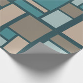 moderne, middeleeuwse, moderne, abstracte middelee cadeaupapier (Hoek)