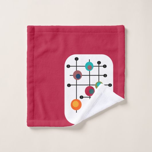 Moderne middeleeuwse rechthoek bad handdoek (Wasdoekje)