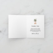 Moderne, middeleeuwse Waterverf van Houden Voordeu Bedankkaart (Binnen)