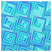 Moderne, middelgrote spiraaltjes - aqua multi stof (Close Up)