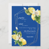 Moderne Middellandse-Zeeblauwe kleurrijke leemten Kaart (Voorkant)