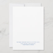 Moderne Middellandse-Zeeblauwe kleurrijke leemten Kaart (Achterkant)