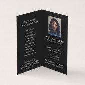 Moderne midden-eeuw houten deur foto & diensten visitekaartje (Binnen)